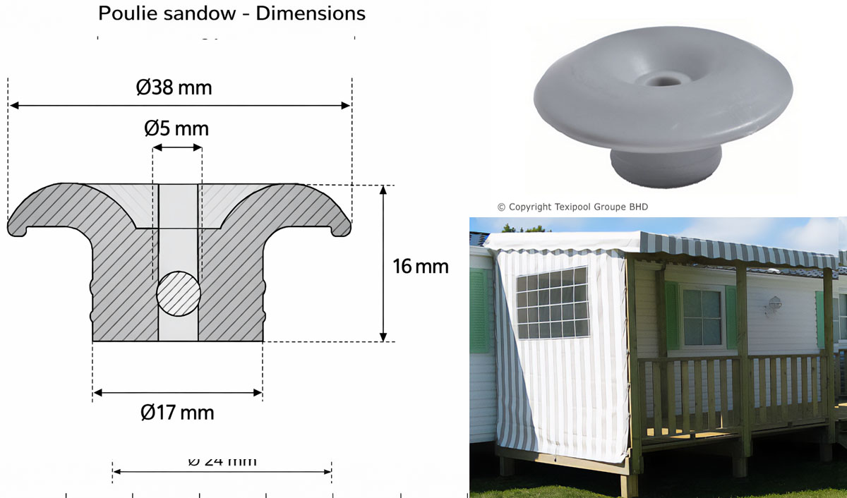 Poulie champignon crochet : détails et caractéristiques