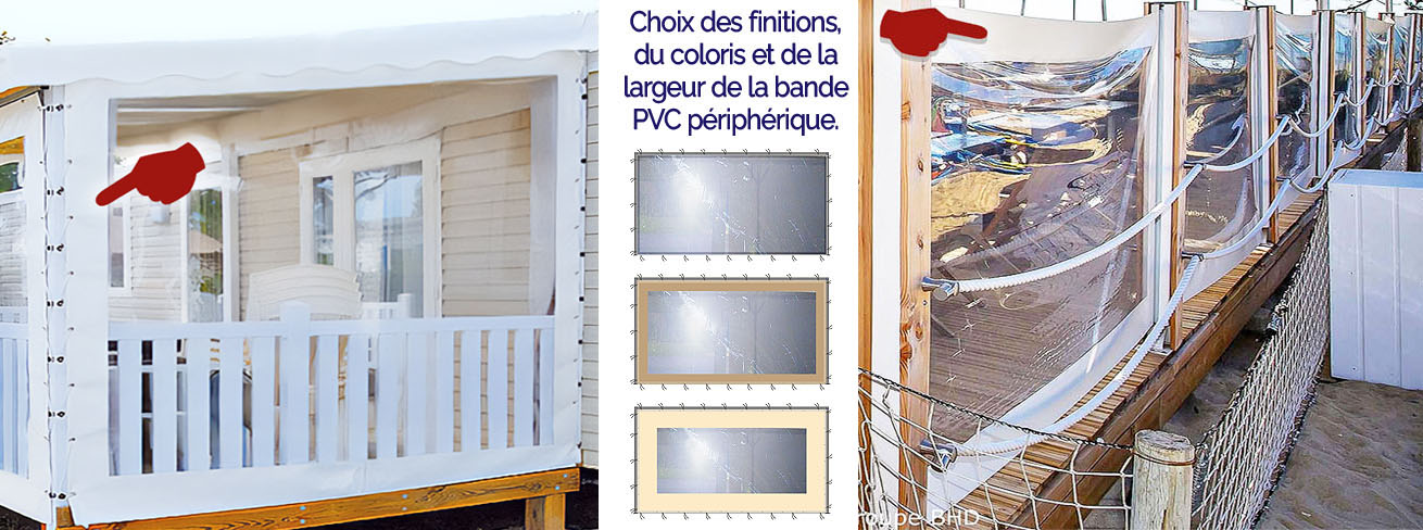 BÂCHE Sur Mesure Cristal TRANSPARENTE