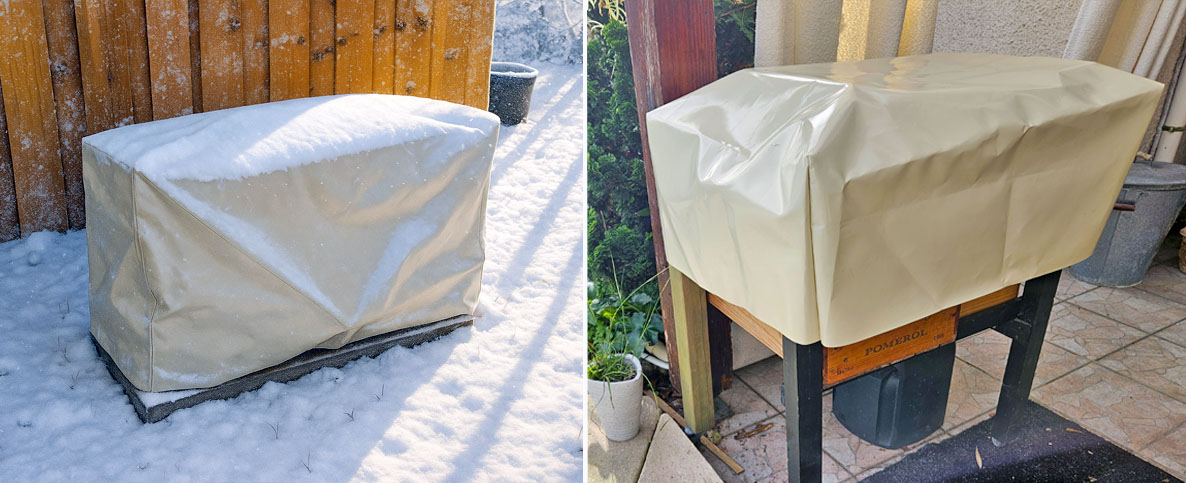 Housse de protection PVC sur mesure pour outils et matériel extérieur